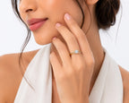 The Emerald & Pearl Open Cuff Ring - Zari and Zevar