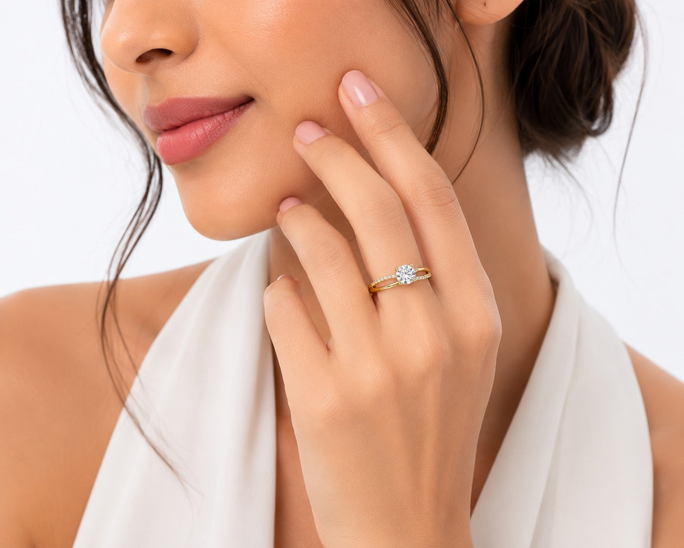The Emerald & Pearl Open Cuff Ring - Zari and Zevar