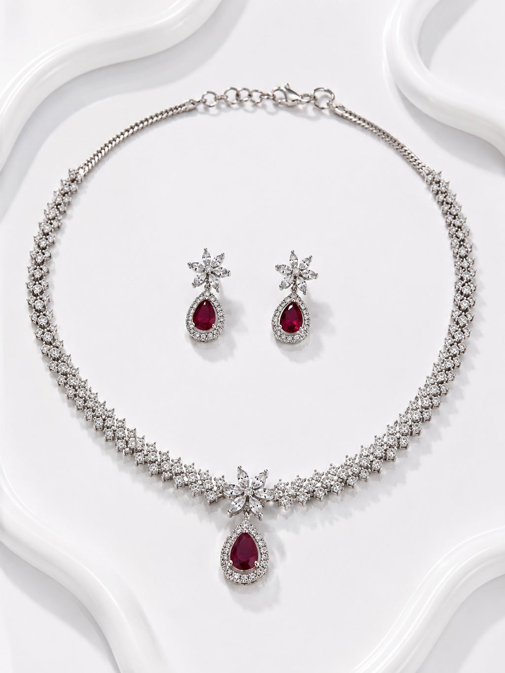 The Ruby Aura Set - Zari and Zevar
