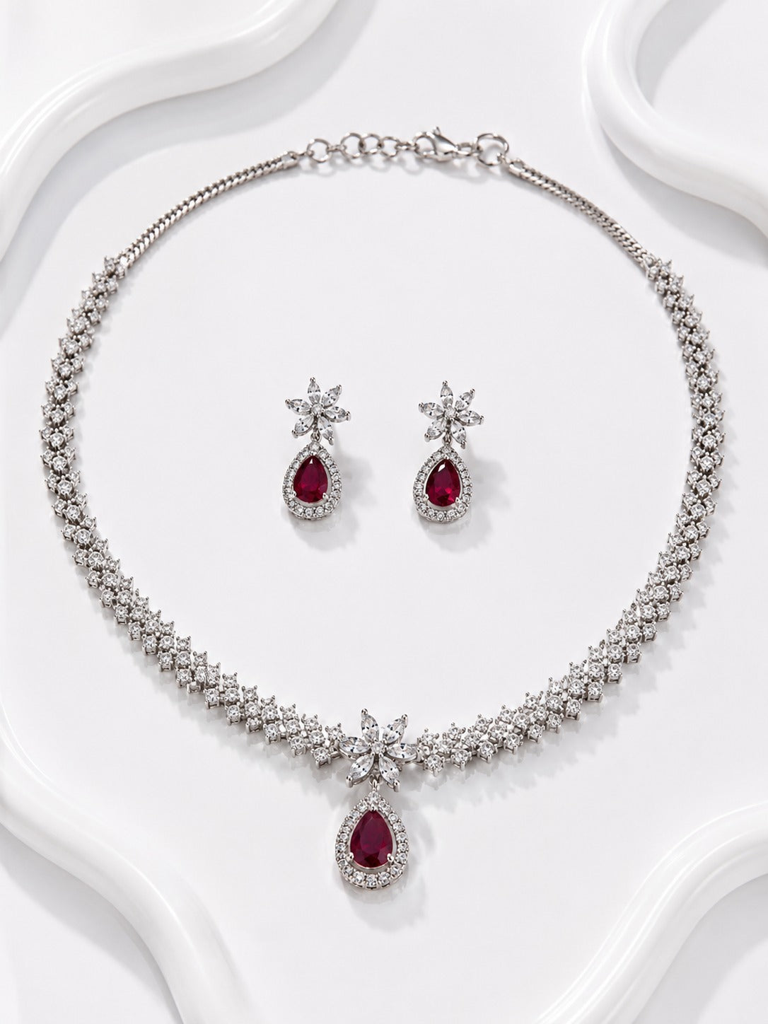 The Ruby Aura Set - Zari and Zevar
