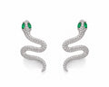 The Serpent's Gaze Drop Earrings - Zari and Zevar