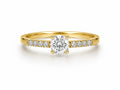 Timeless Round Pave Gold Ring - Zari and Zevar