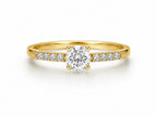 Timeless Round Pave Gold Ring - Zari and Zevar