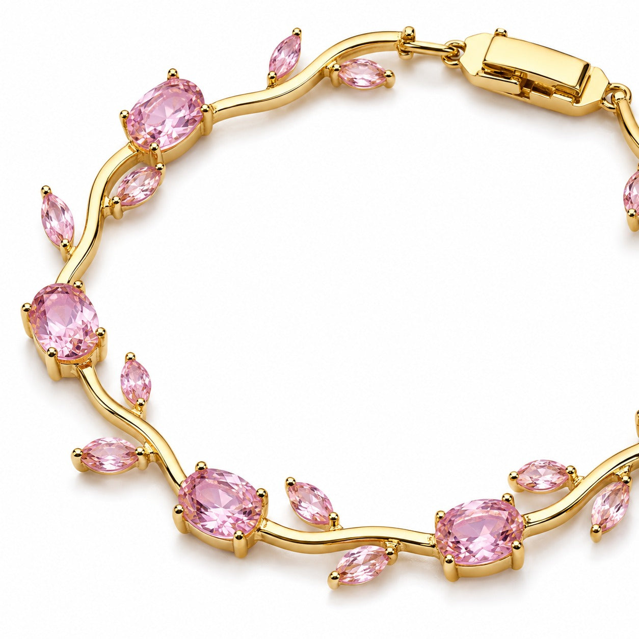 Tulip Bracelet Pink - Zari and Zevar