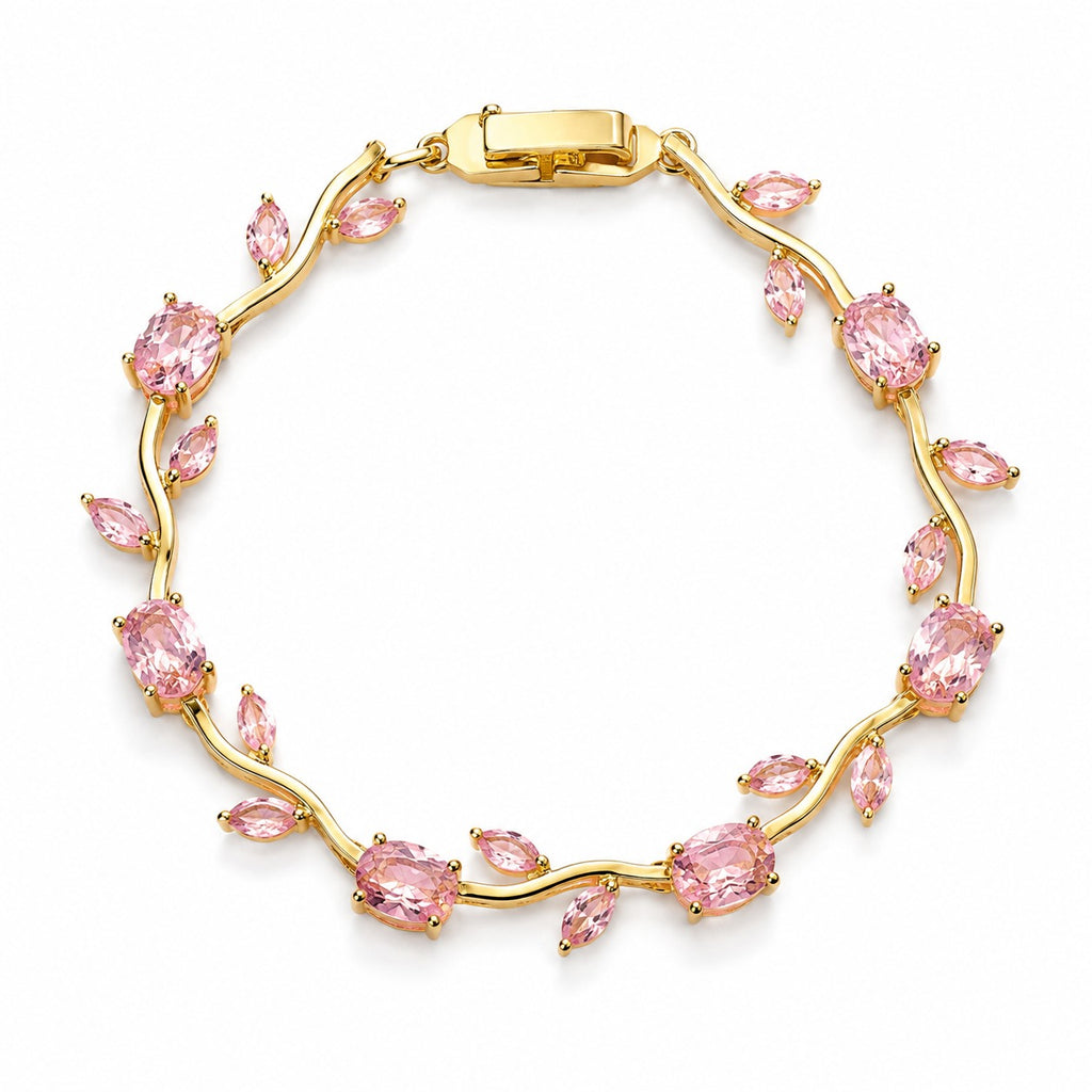 Tulip Bracelet Pink - Zari and Zevar