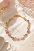 Tulip Bracelet Pink Lavender - Zari and Zevar