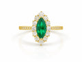 Vintage Emerald Eye Ring - Zari and Zevar