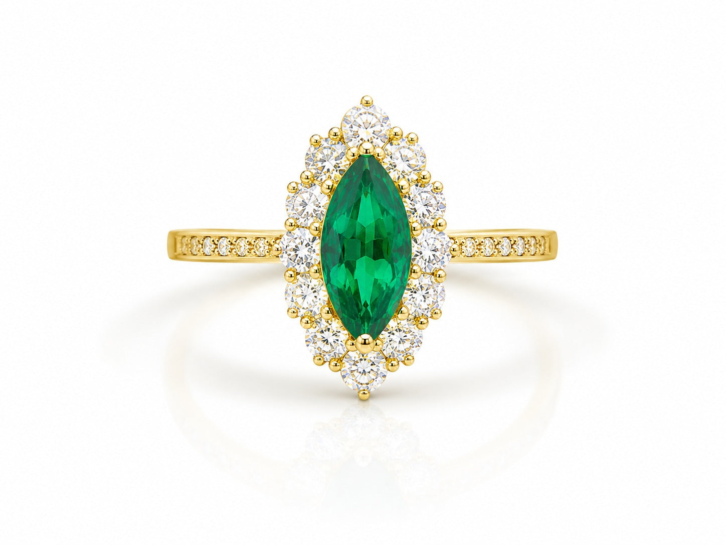 Vintage Emerald Eye Ring - Zari and Zevar