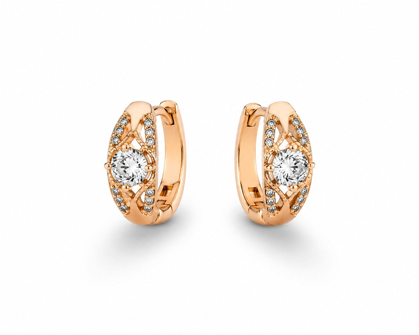 Vintage Rosetta Hoops - Zari and Zevar