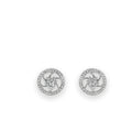 Whirlwind Diamond Halo Studs - Zari and Zevar