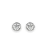 Whirlwind Diamond Halo Studs - Zari and Zevar