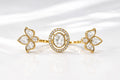 White Polki Stone Ring - Zari and Zevar